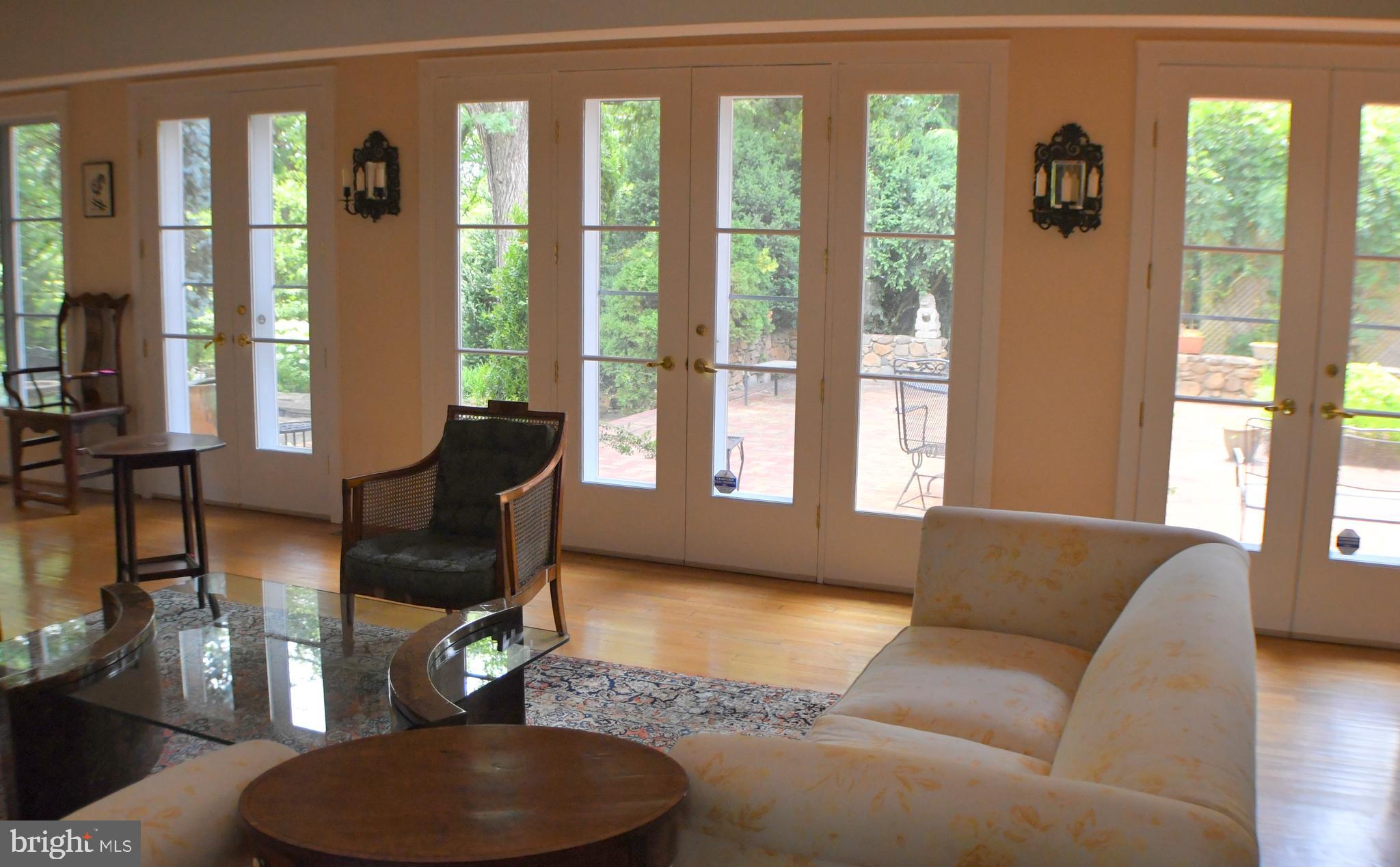 1327 Rokeby Road Upperville, VA 20184 - Photo 42 of 76 Living room looking out to the Courtyard
