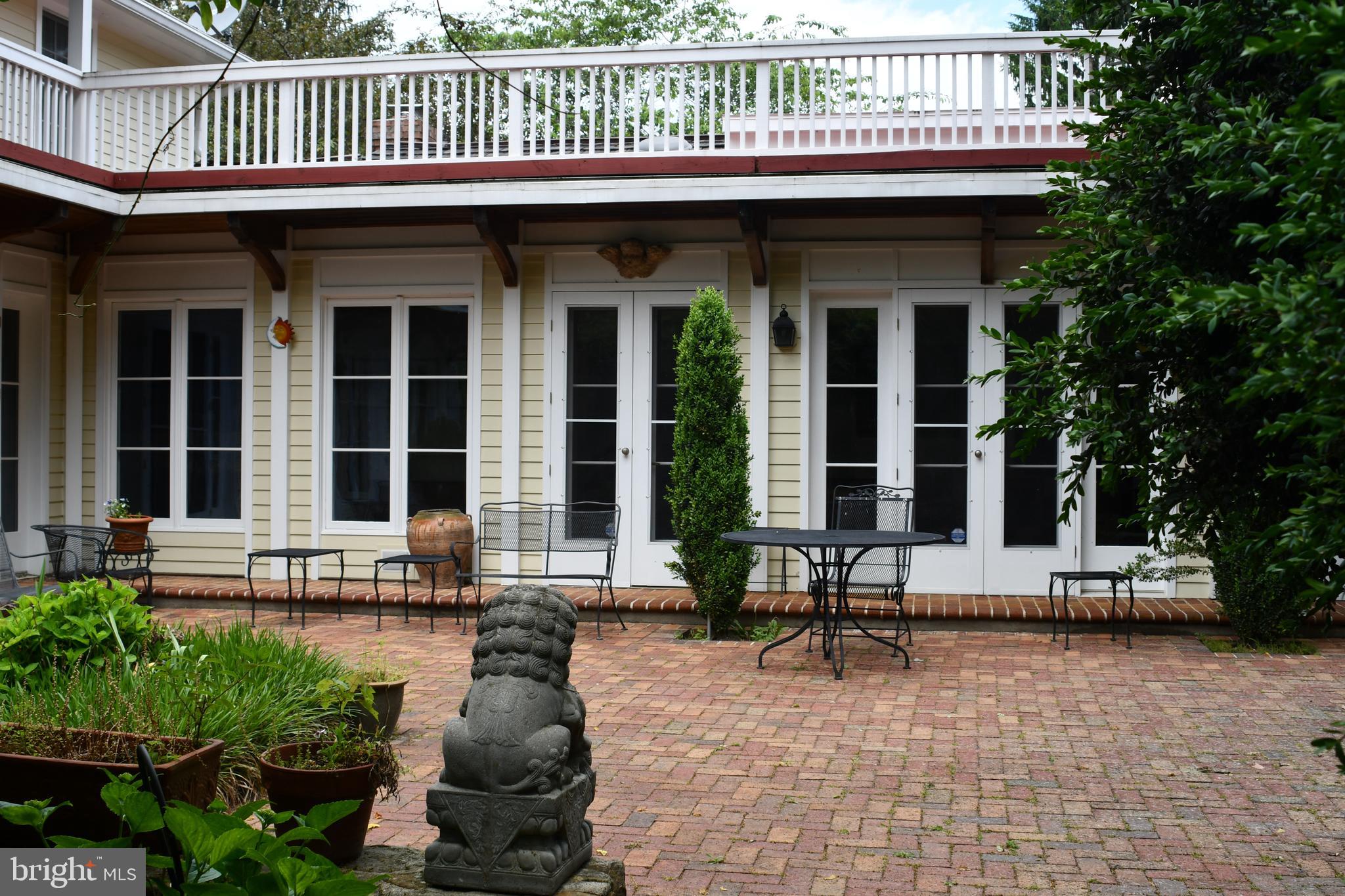 1327 Rokeby Road Upperville, VA 20184 - Photo 53 of 76 View from the wisteria pergula, path to garage
