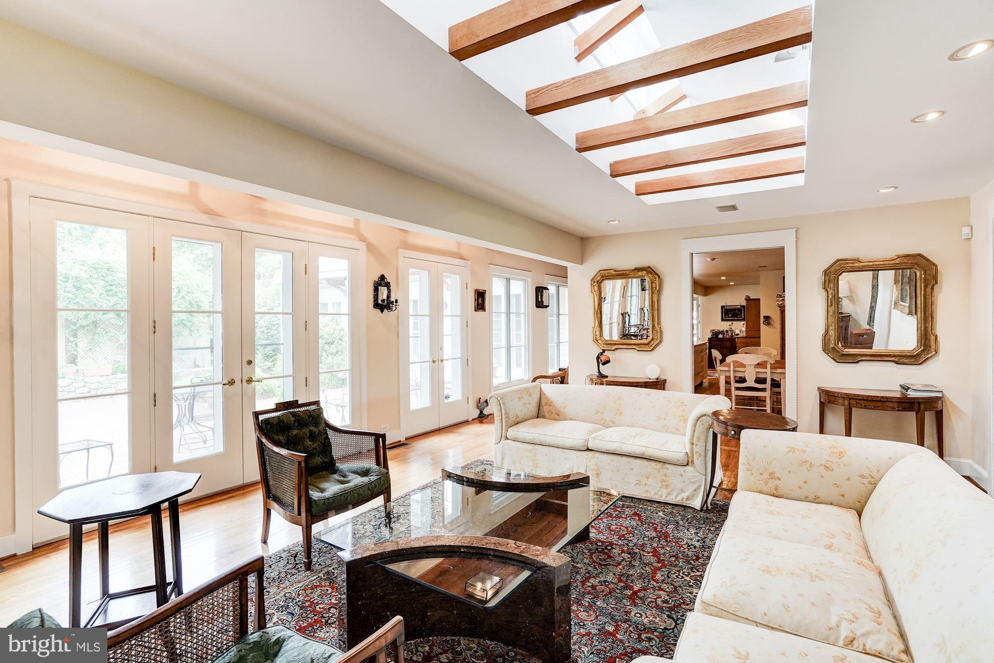 1327 Rokeby Road Upperville, VA 20184 - Photo 8 of 76 Skylights and French doors add light to Living rm