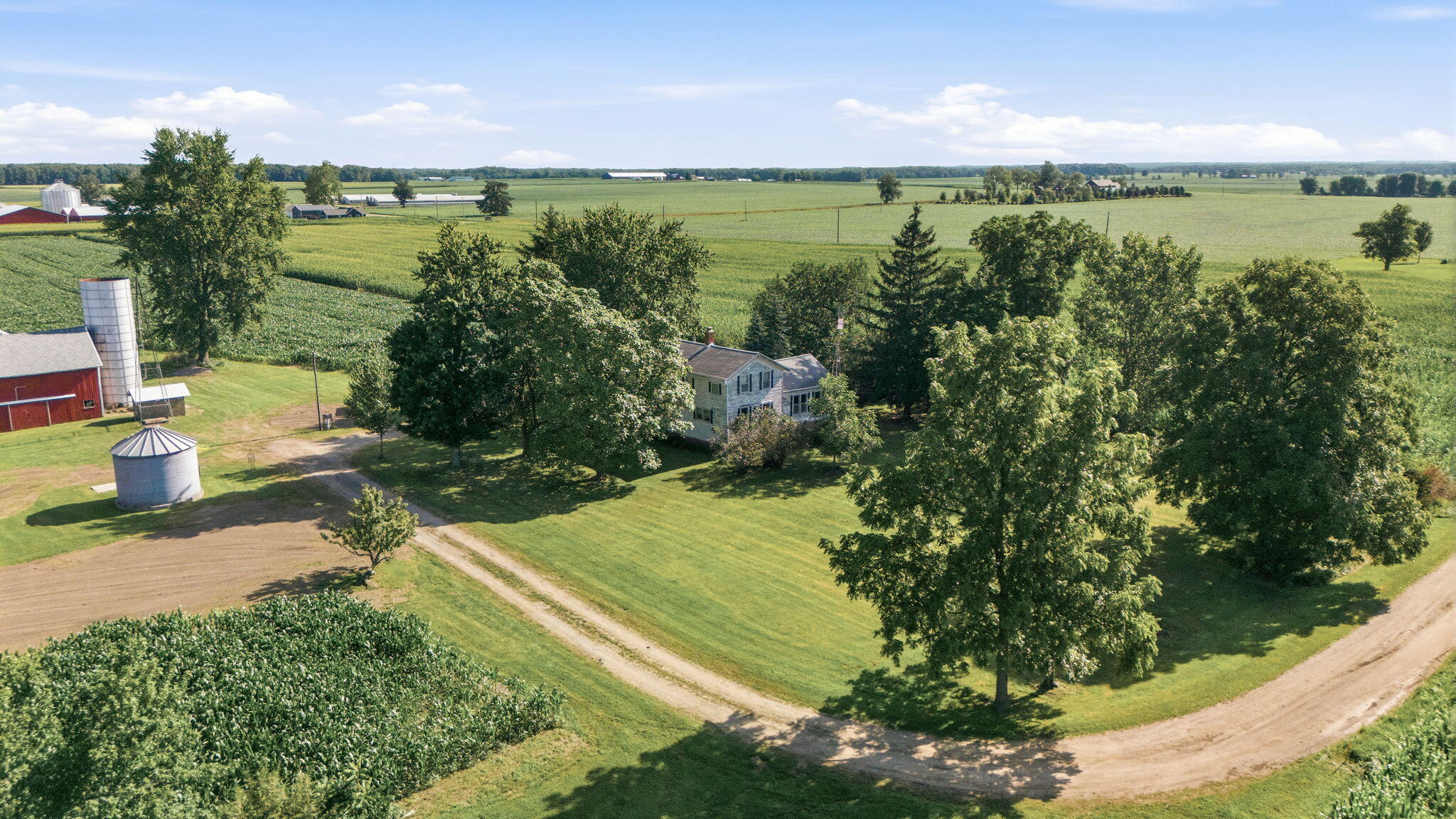 4985 West Gilpin Road Three Oaks, MI 49128 - Photo 26 of 62 Aerial Front (South) West Corner