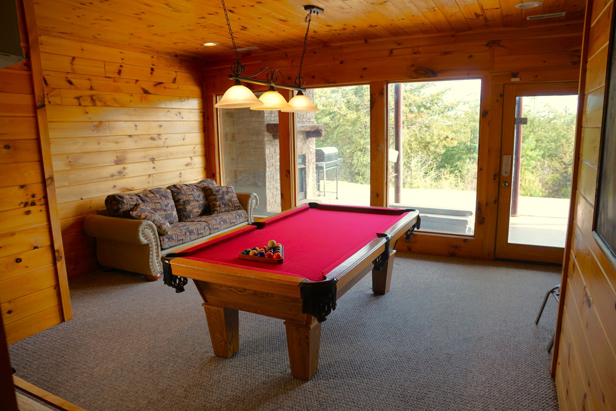 1724 Bluff Ridge Road Sevierville, TN 37876 - Photo 21 of 29 a room with pool table and windows