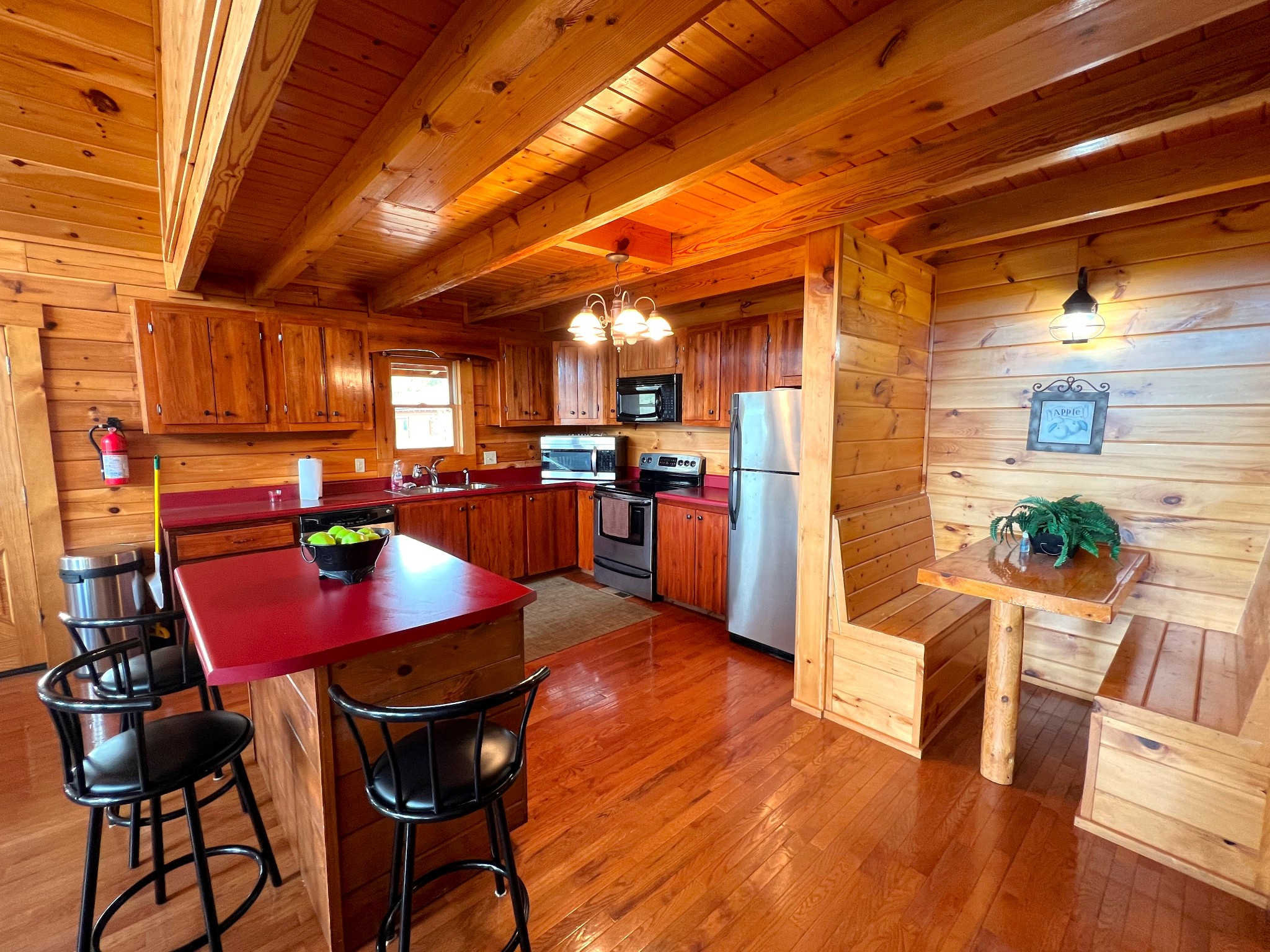 1724 Bluff Ridge Road Sevierville, TN 37876 - Photo 8 of 29 a view of a dining room with furniture window and wooden floor