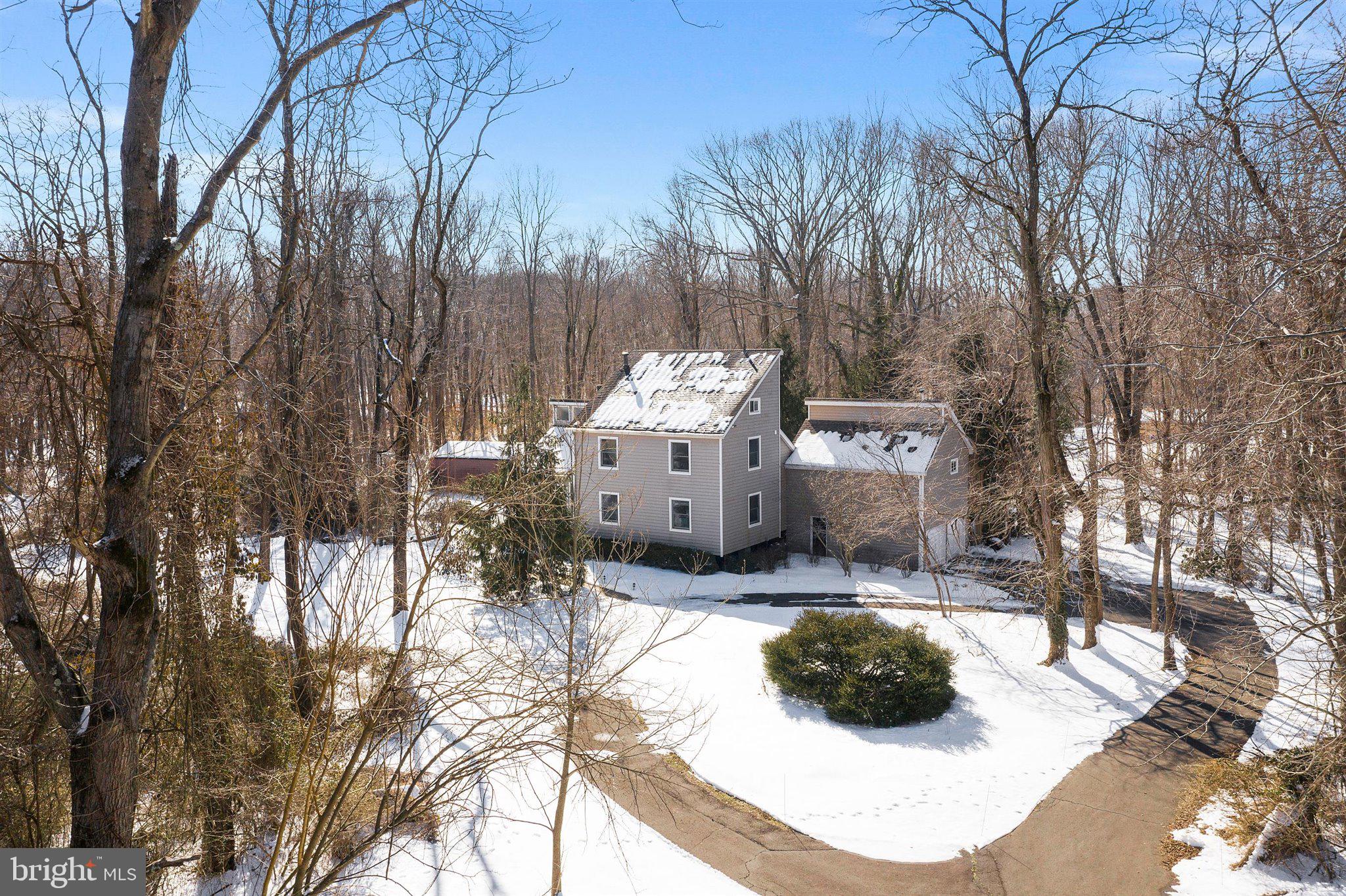 6 Ginger Road Chesterfield, NJ 08515 - Photo 1 of 48 a white house covered with snow in the background