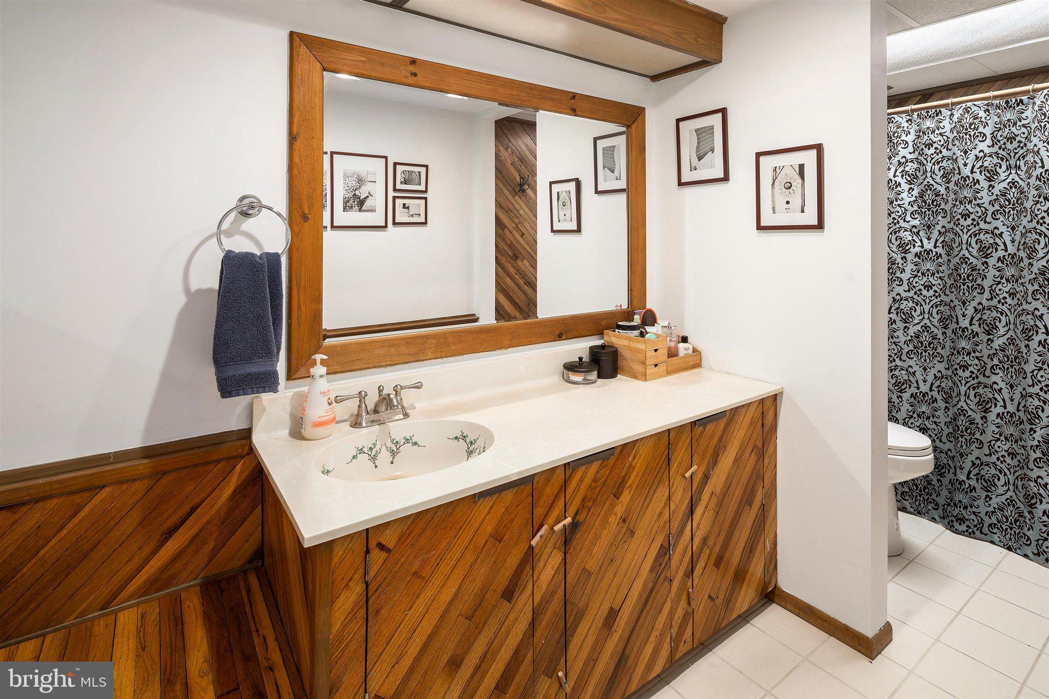 6 Ginger Road Chesterfield, NJ 08515 - Photo 38 of 48 a bathroom with a sink and a mirror
