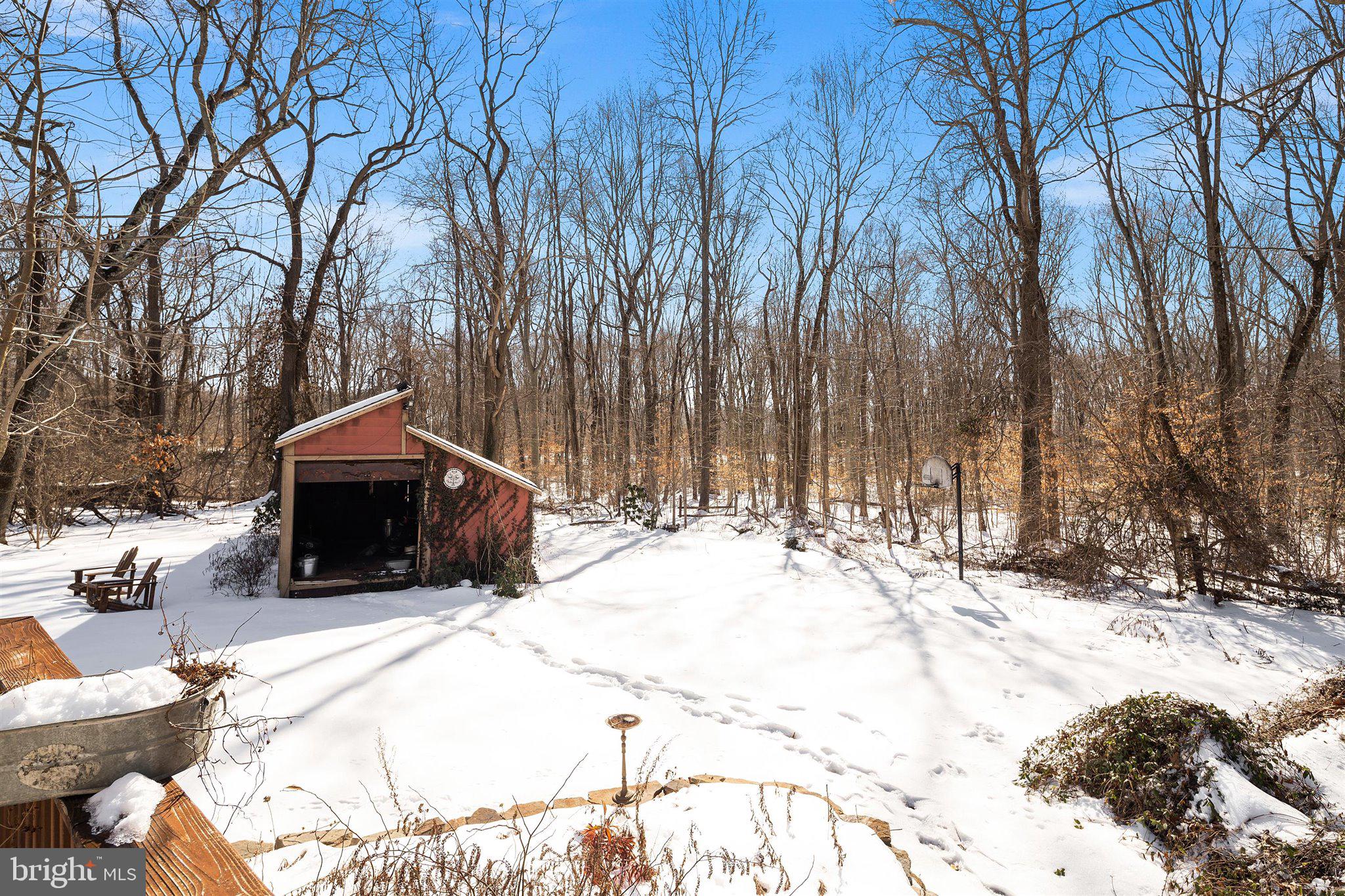 6 Ginger Road Chesterfield, NJ 08515 - Photo 44 of 48 a view of a covered with snow in the yard