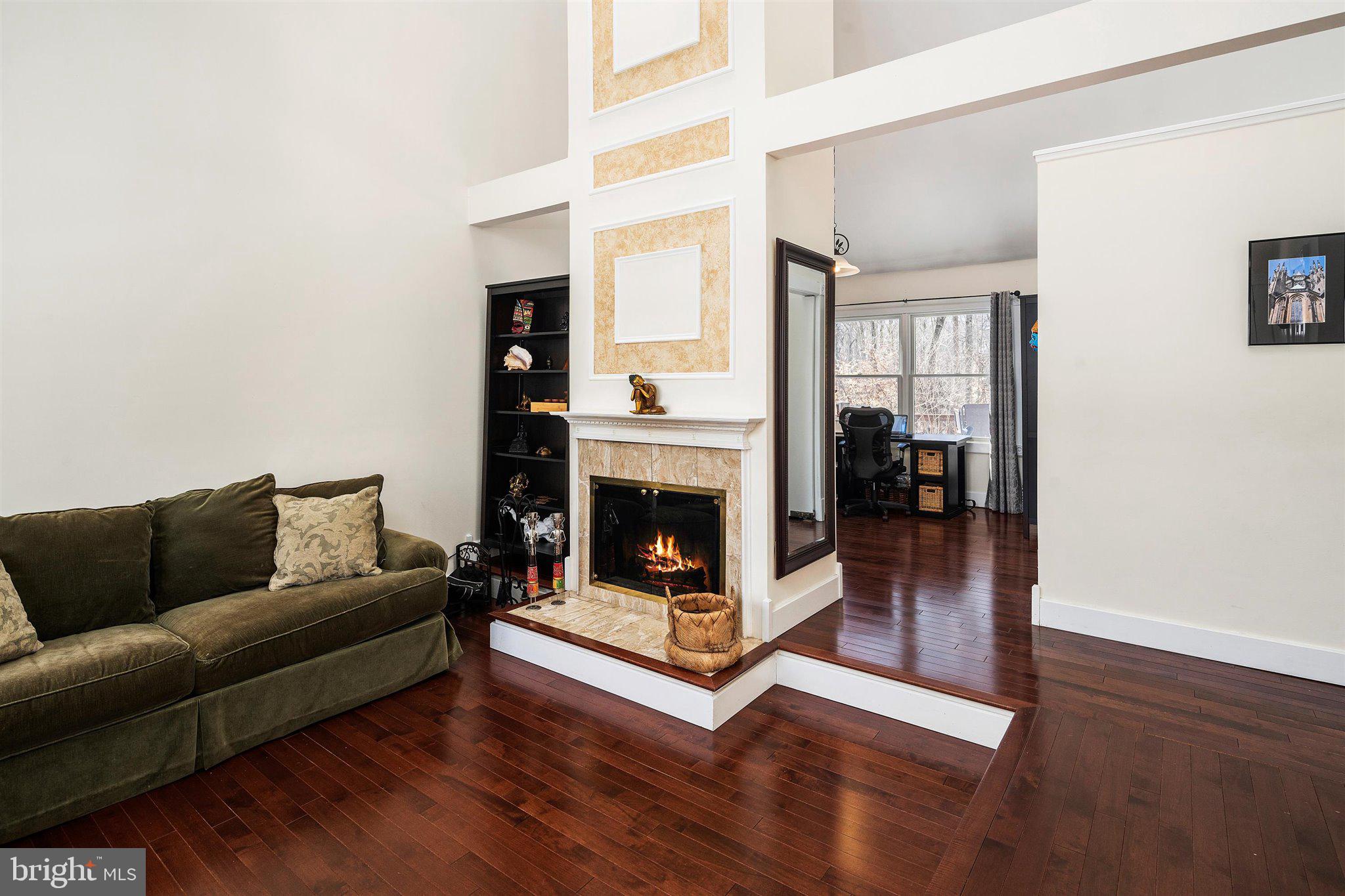 6 Ginger Road Chesterfield, NJ 08515 - Photo 10 of 48 a living room with furniture and a fireplace