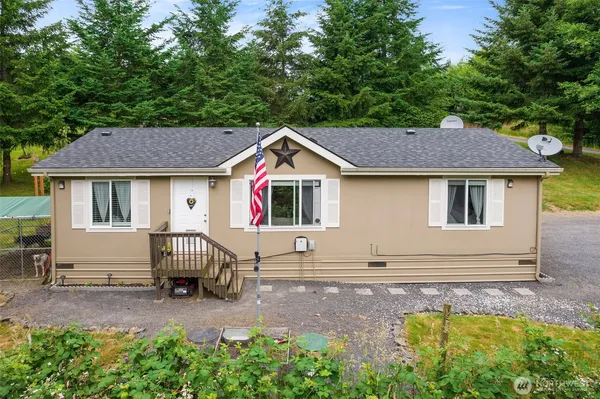 a house that has a tree in it