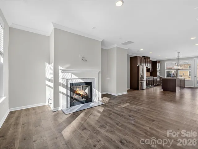 a view of a livingroom with a fireplace