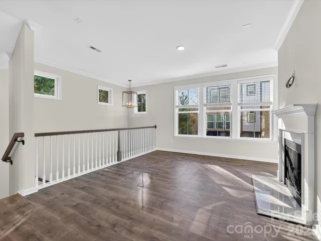 a view of livingroom with furniture and fireplace
