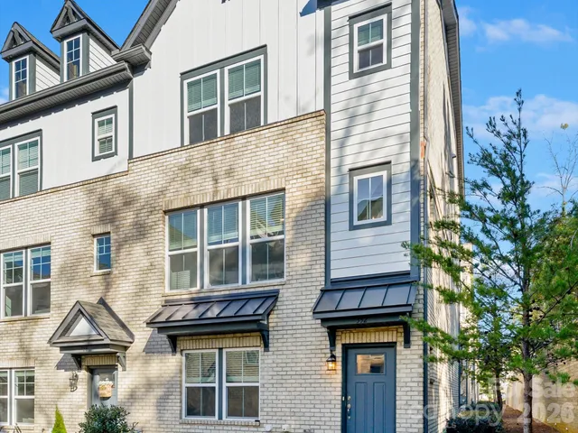 a building view with a outdoor space