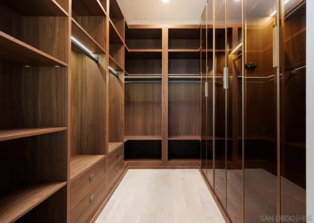 a view of walk in closet