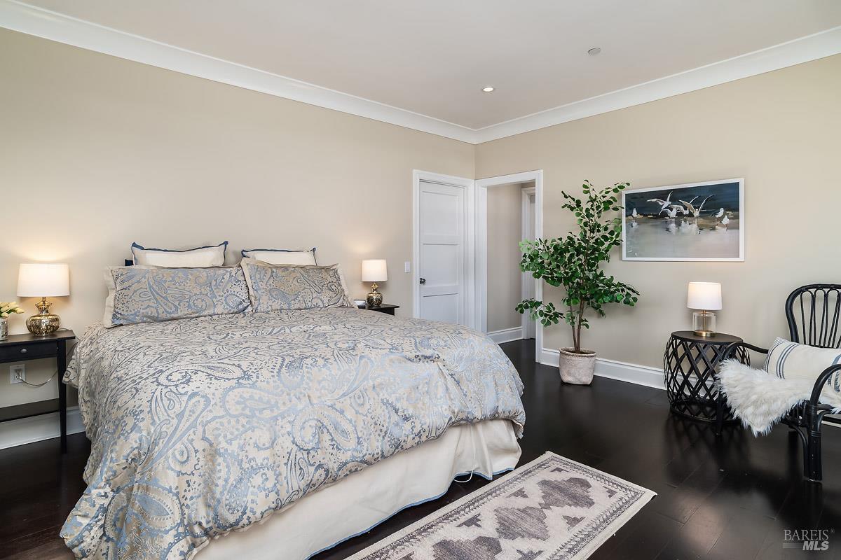 56 Mooring Road San Rafael, CA 94901 - Photo 23 of 45 Bedroom 4 is a junior suite with walk-in closet and bathroom
