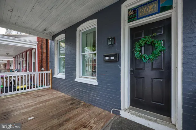 a view of front door of house