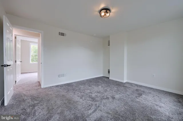 a view of an empty room