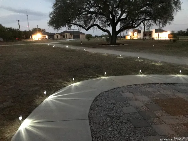 a view of an outdoor space and swimming pool