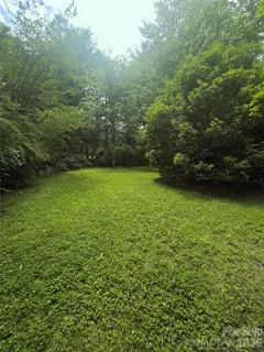 a view of a green yard