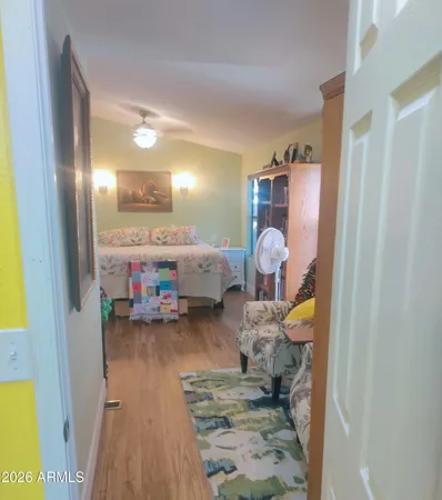 a very nice looking room with a wooden floor