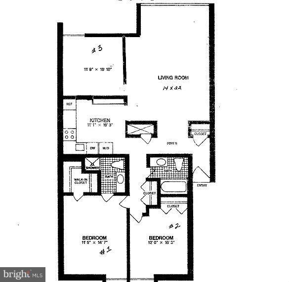 19007 Mills Choice Road, Unit 3 Gaithersburg, MD 20886 - Photo 13 of 13 Floor Plan- unique 3 bdrm model