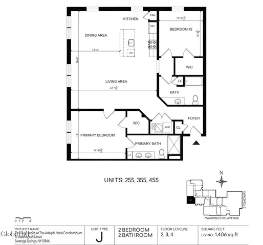 $1,650,000 | 19 Washington Street, Unit 255J, Saratoga Springs, NY 12866