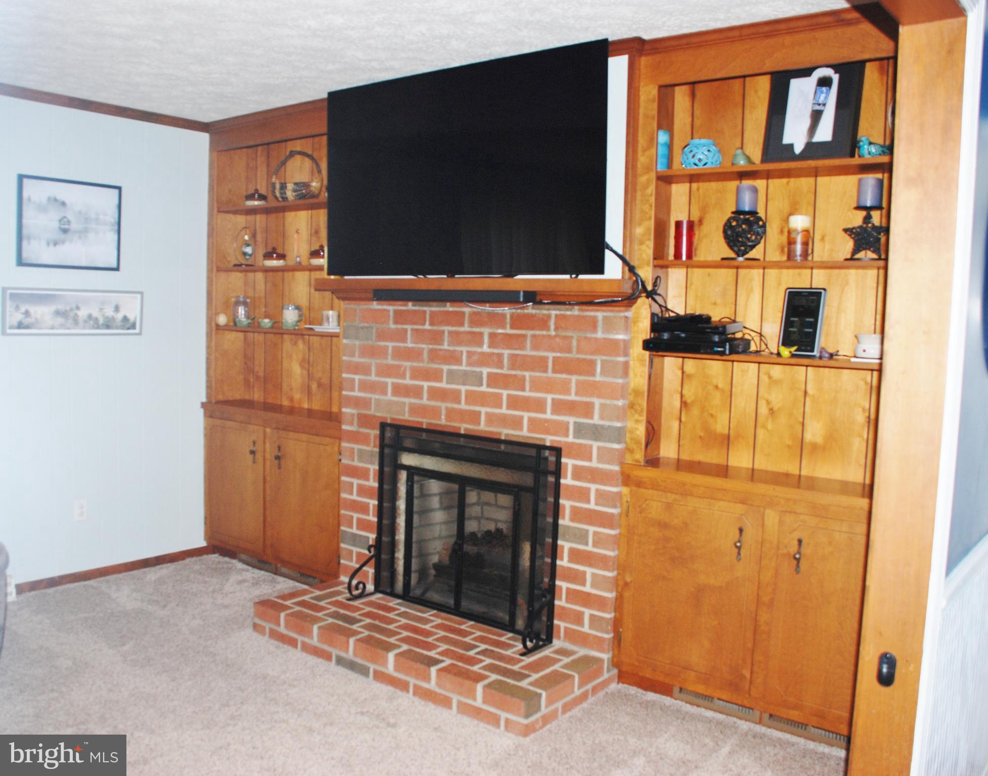 5971 Ridgeview Road Reva, VA 22735 - Photo 7 of 45 Fireplace in living room w/built in bookshelves