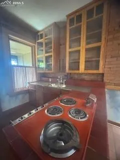 a workspace with furniture and window