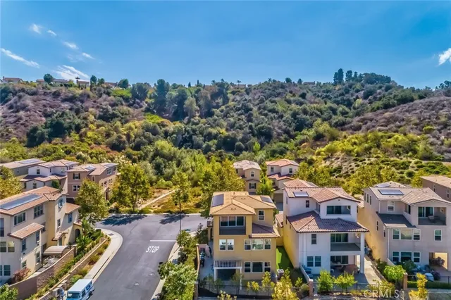 a view of a city with tall buildings