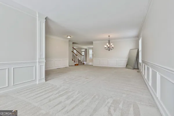 a view of an entryway with staircase