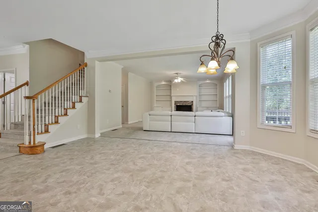 a view of an empty room