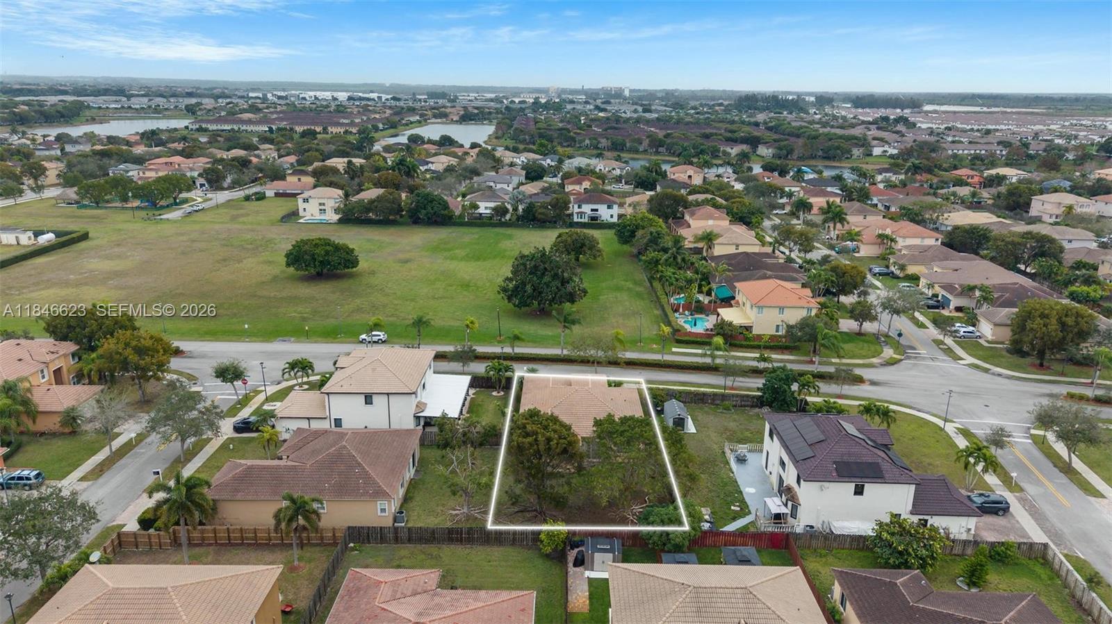 1780 Southeast 19th Terrace Homestead, FL 33035 - Photo 56 of 70 an aerial view of residential houses with outdoor space and swimming pool