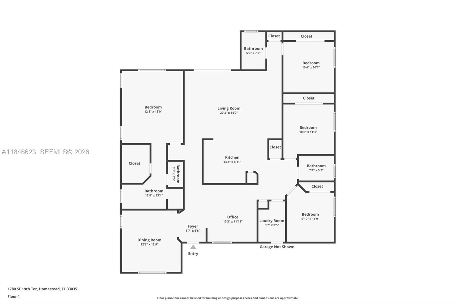1780 Southeast 19th Terrace Homestead, FL 33035 - Photo 70 of 70 a picture of a bathroom with a shower