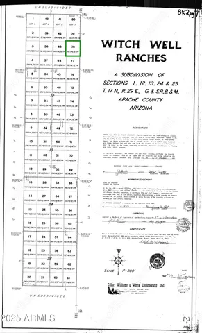 $25,000 | Lot 78 Witch Well Ranches, Unit 78, St. Johns, AZ 85936
