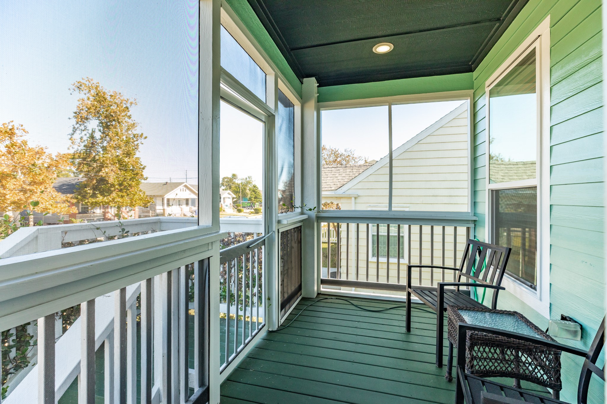 4317 Avenue R Galveston, TX 77550 - Photo 4 of 27 a view of balcony with wooden floor