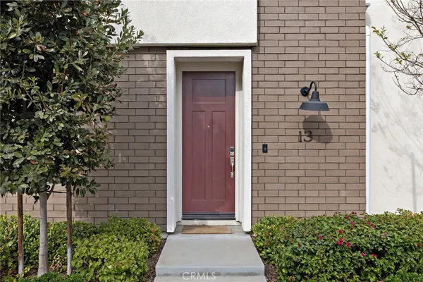 a view of front door of house