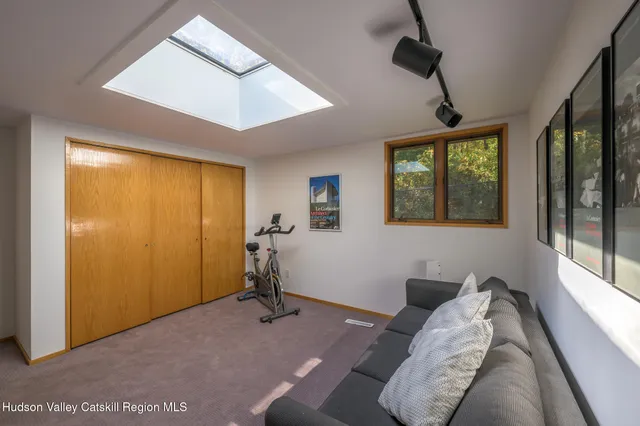 a view of a yard with trees