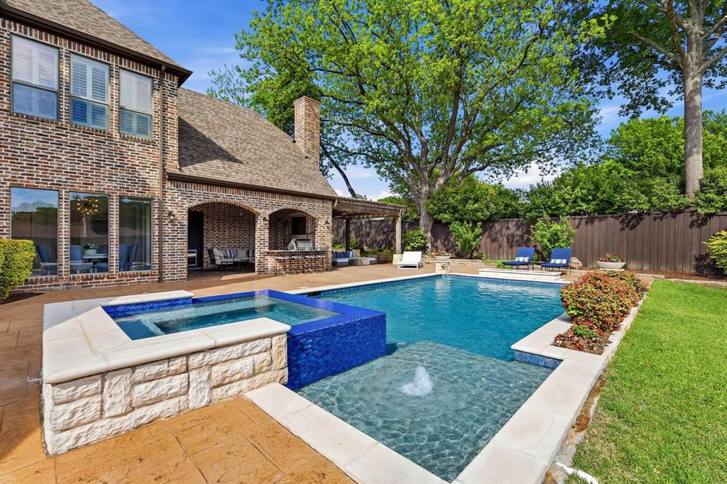 476 Hidden Valley Lane Coppell, TX 75019 - Photo 39 of 40 a view of house with swimming pool outdoor seating