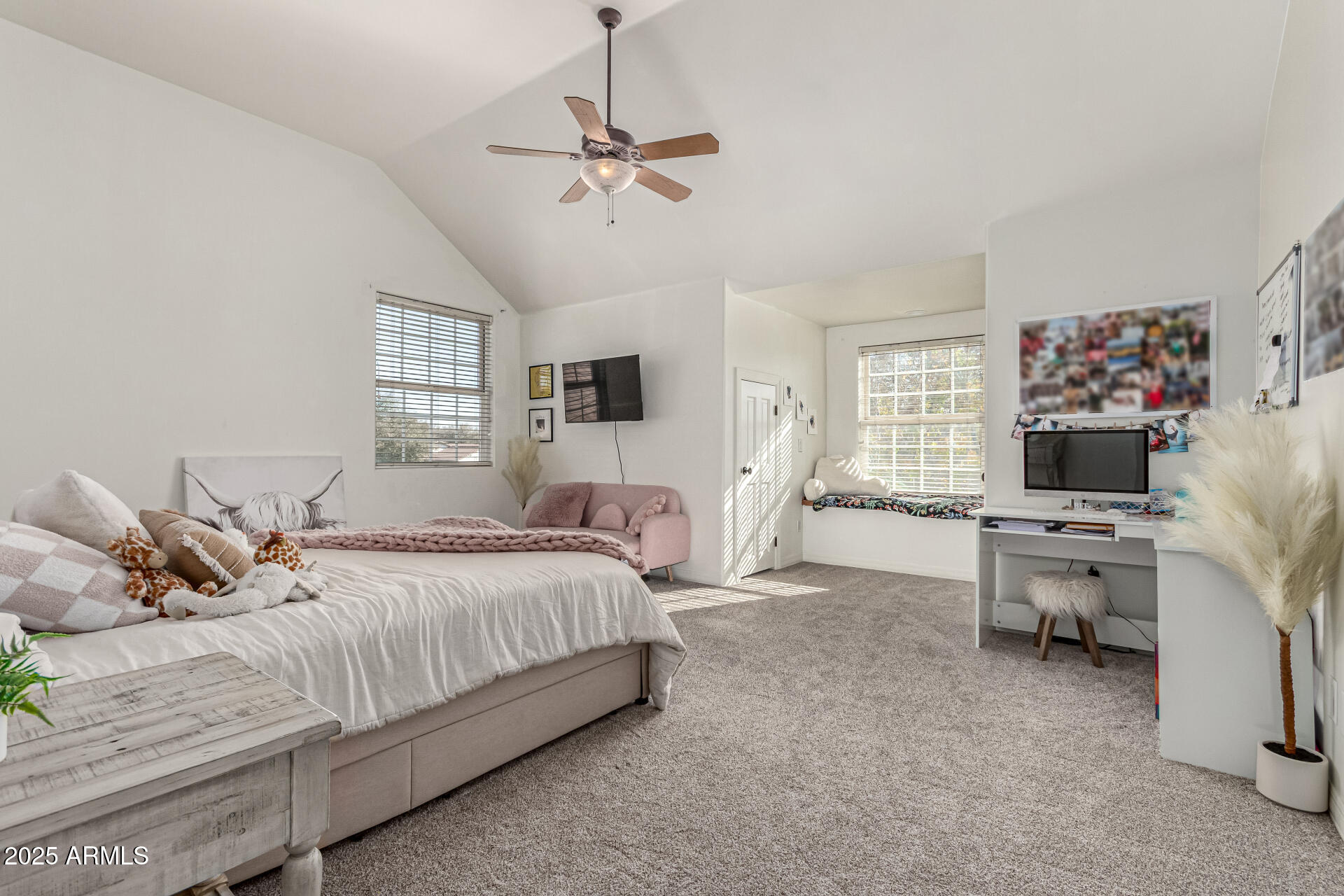 2552 East Ridgewood Lane Gilbert, AZ 85298 - Photo 46 of 80 a bedroom with a bed and a flat screen tv