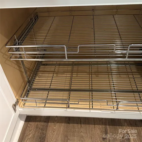 a view of wooden balcony