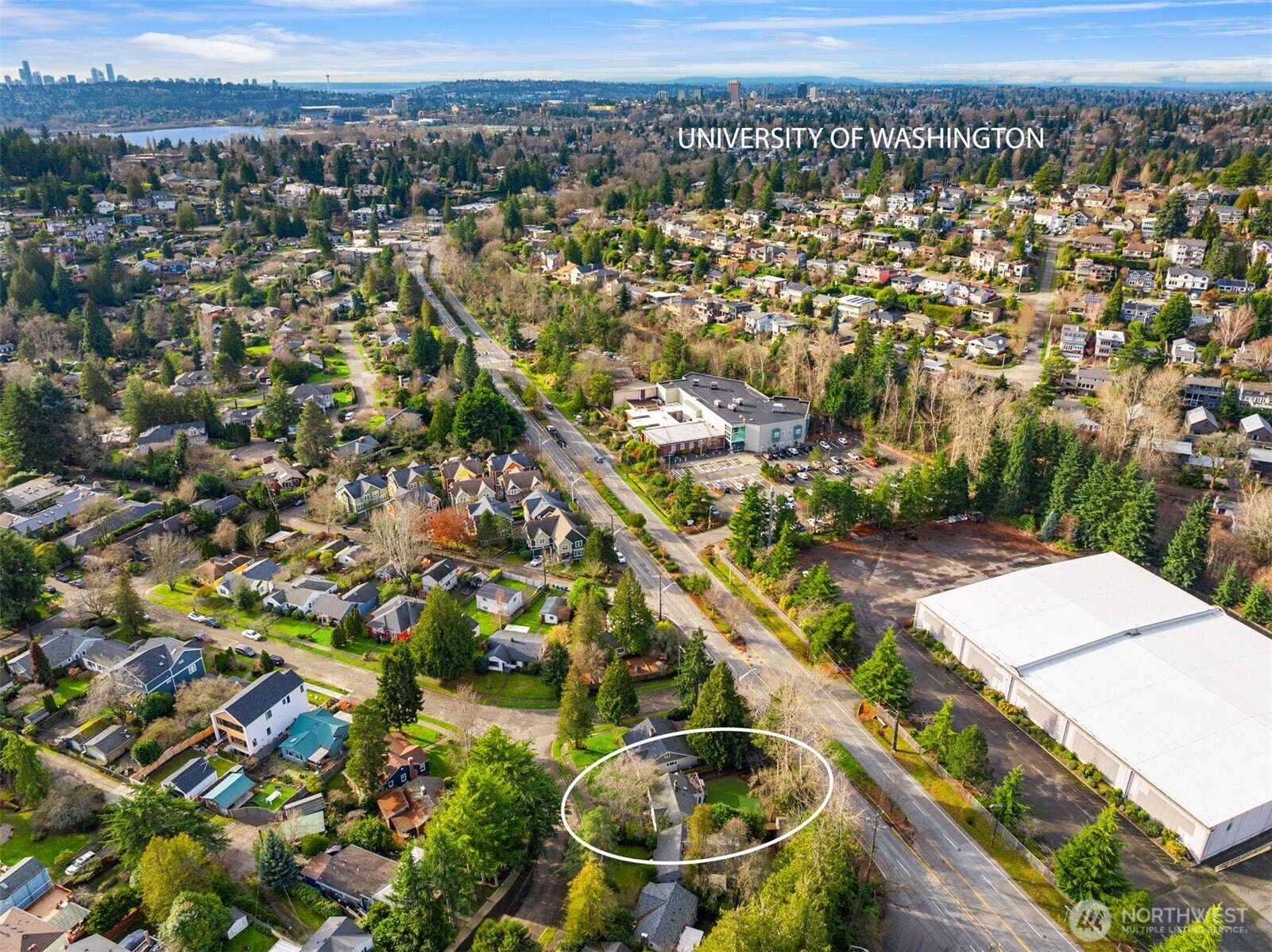 5606 Northeast 59th Street Seattle, WA 98105 - Photo 28 of 28 an aerial view of residential houses with outdoor space