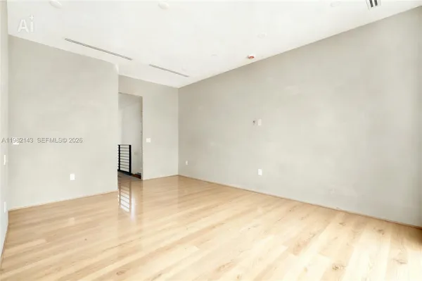 a view of an empty room
