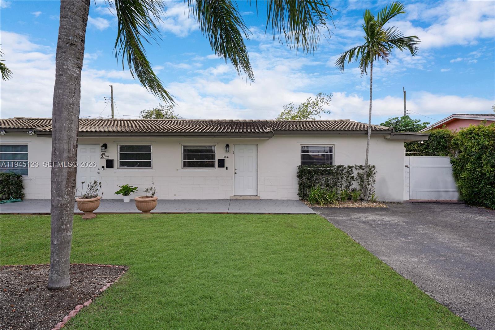 a front view of house with yard
