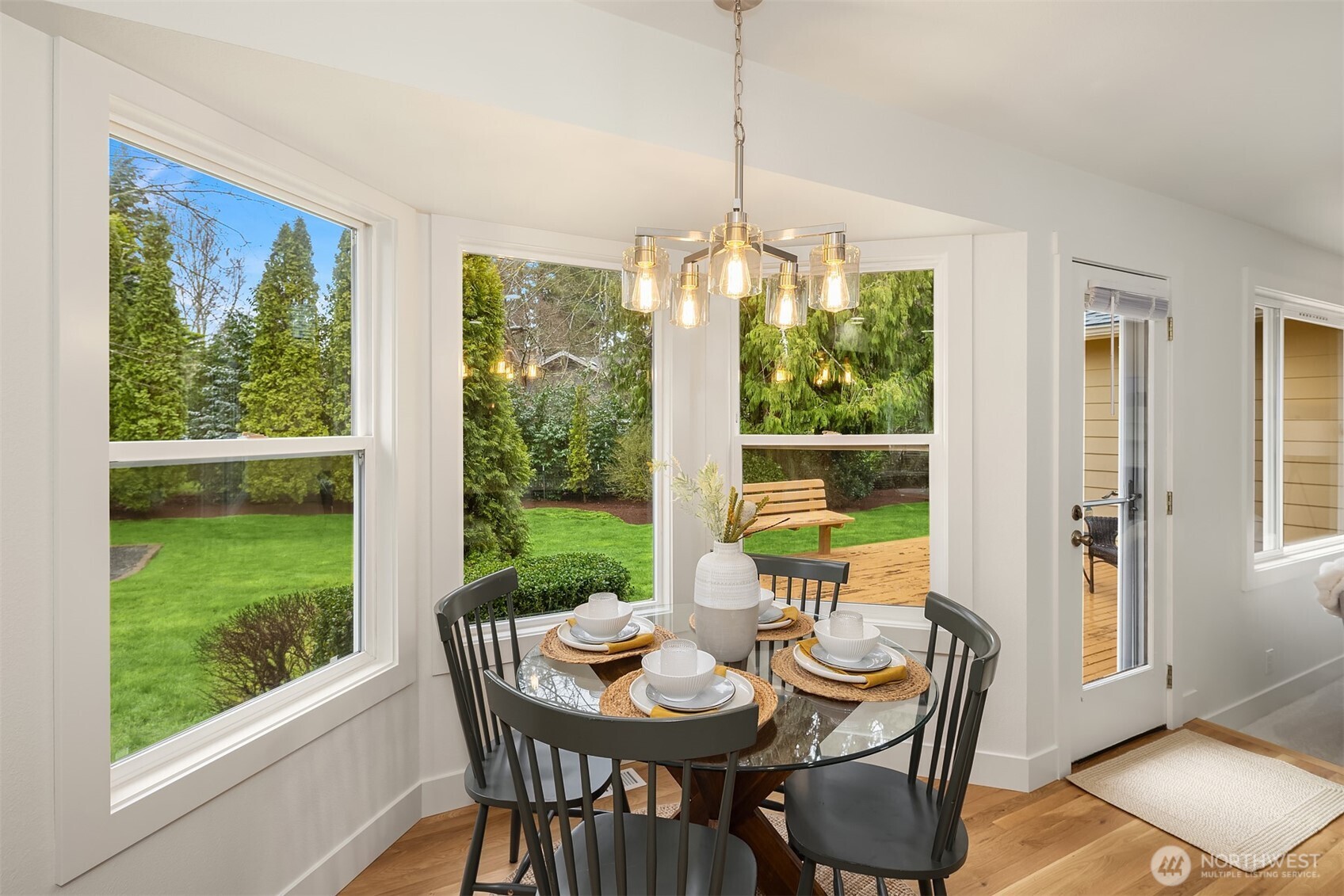 4549 329th Place Southeast Fall City, WA 98024 - Photo 11 of 35 a view of a dining room with furniture window and outside view