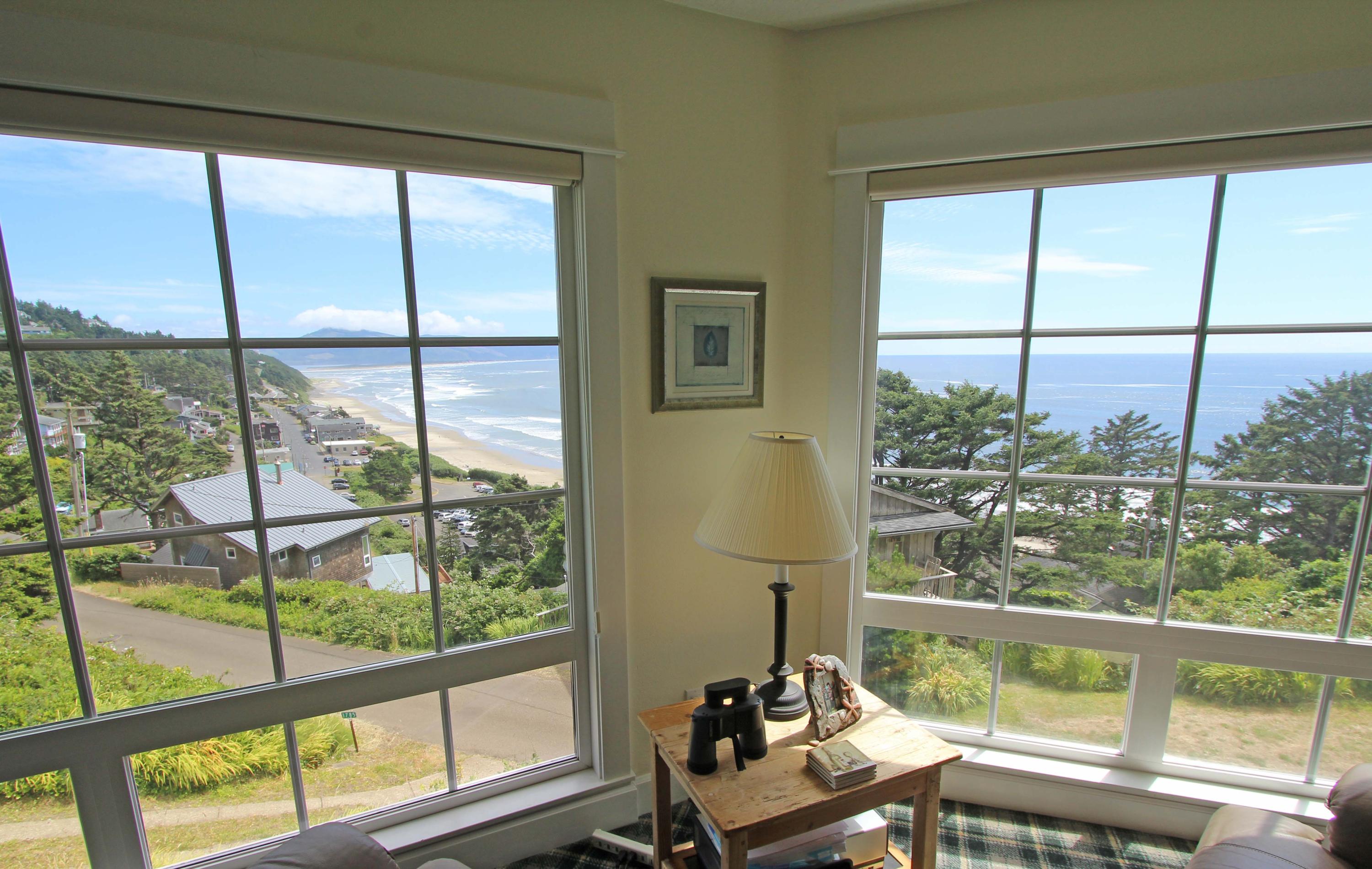 1815 Maxwell Mountain Road Oceanside, OR 97134 - Photo 10 of 26 living room view windows