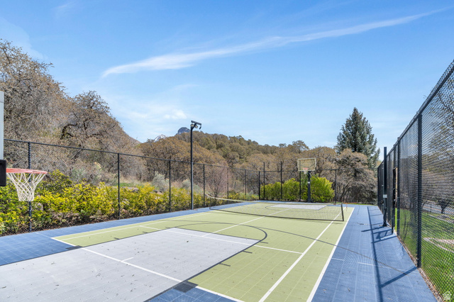 811 South High Ridge Drive Alpine, UT 84004 - Photo 7 of 98 View of basketball court with community basketball court and a wooded view