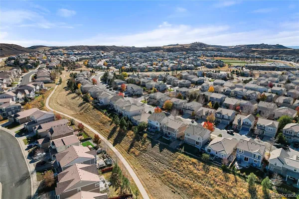 an aerial view of a city