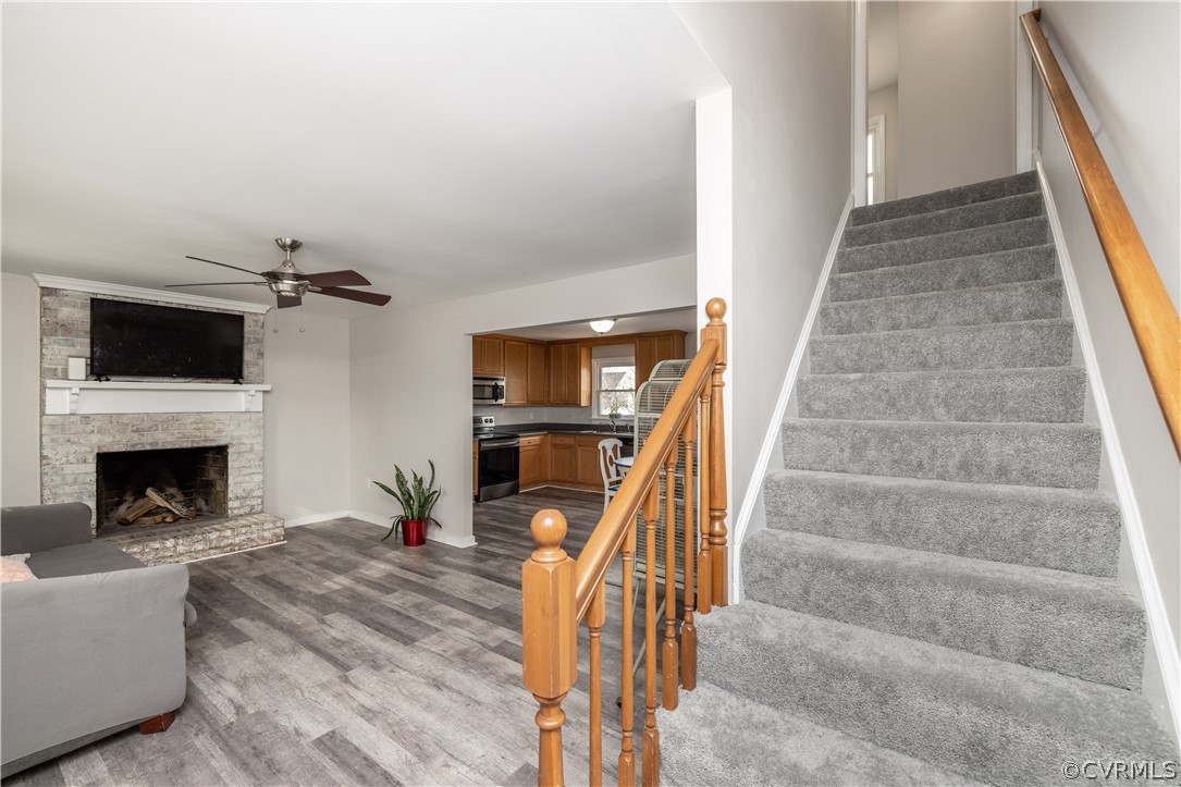 7737 Drexelbrook Road Chesterfield, VA 23832 - Photo 22 of 39 a view of a livingroom with furniture and staircase
