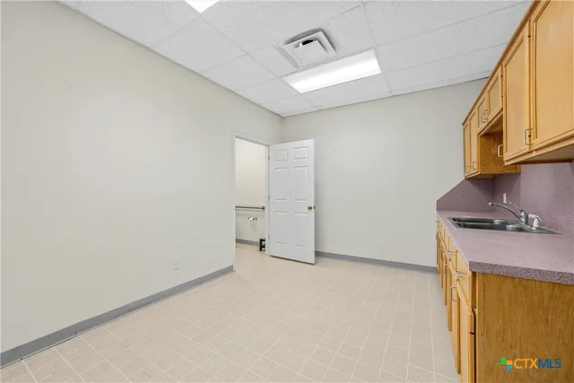 a view of a room with storage