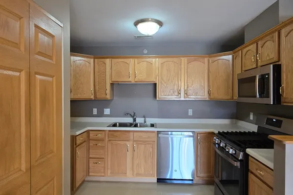 a view of a room with an entryway