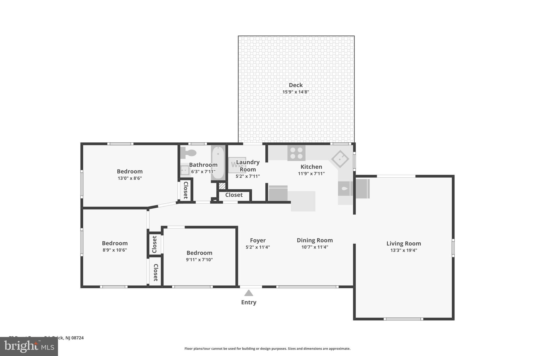 73 Burnt Tavern Road Brick, NJ 08724 - Photo 31 of 31 a picture of floor plan
