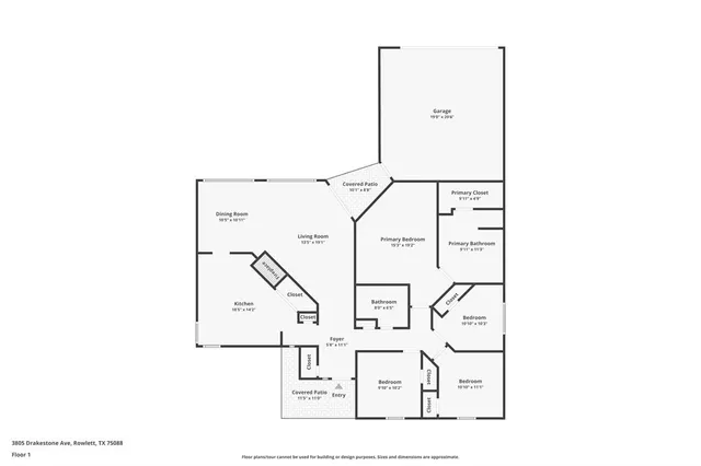 $2,400 | 3805 Drakestone Avenue, Rowlett, TX 75088