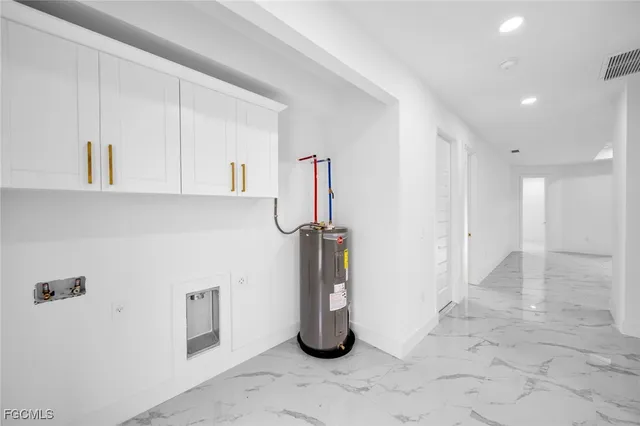 a view of water heater room